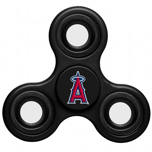 MLB Los Angeles Angels of Anaheim 3 Way Fidget Spinner C53 - Black - Click Image to Close